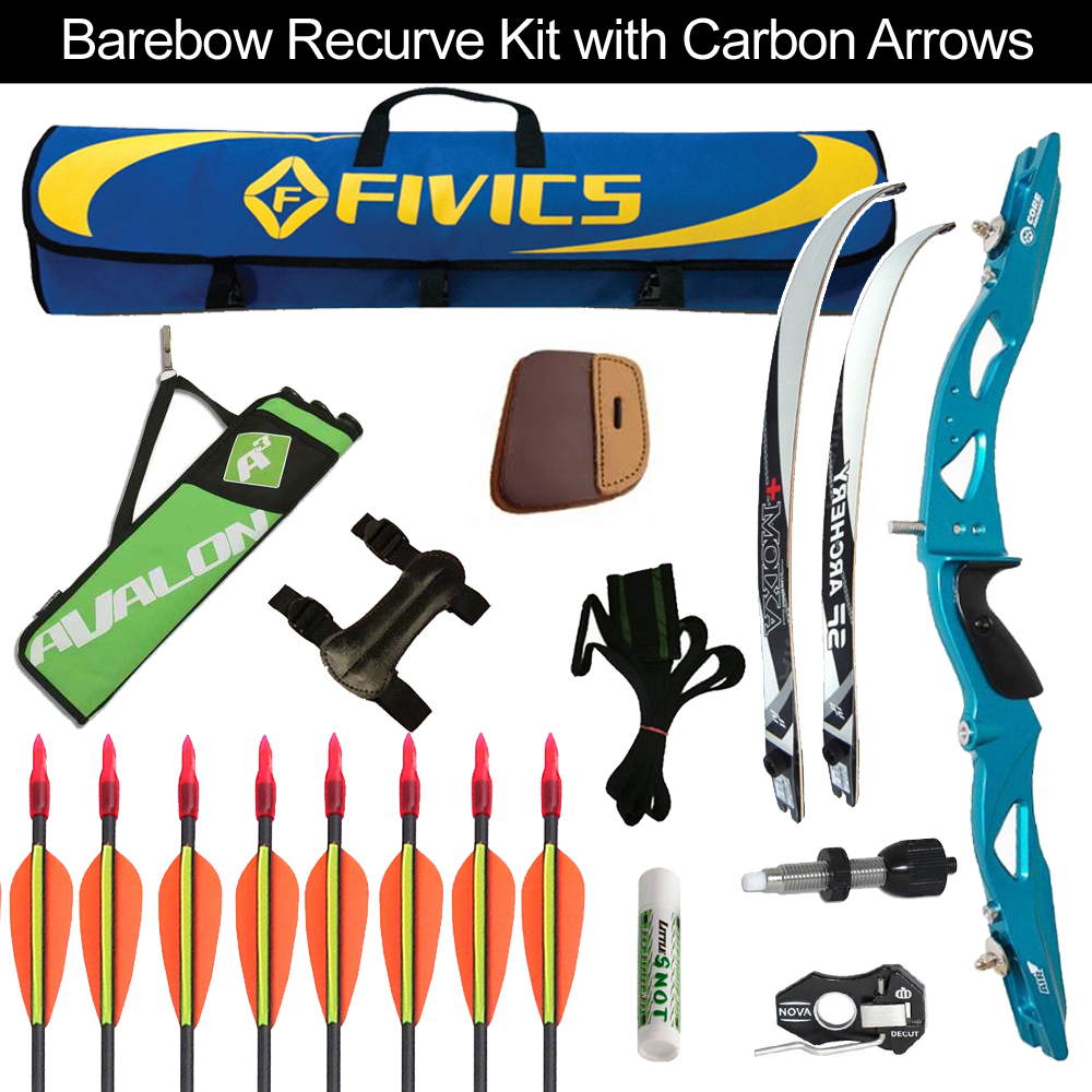 The Archery Company Barebow Recurve Kit with Carbon Arrows