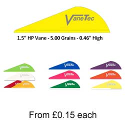 Vanetec Super Spine V-Max HP 1.5" - Fletchings