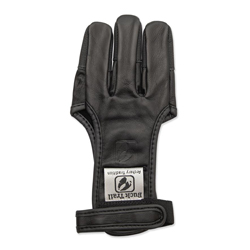 Buck Trail Onyx Leather Glove Buffalo Tips