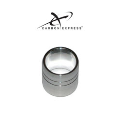 Carbon Express Bull Dog Collar - Silver